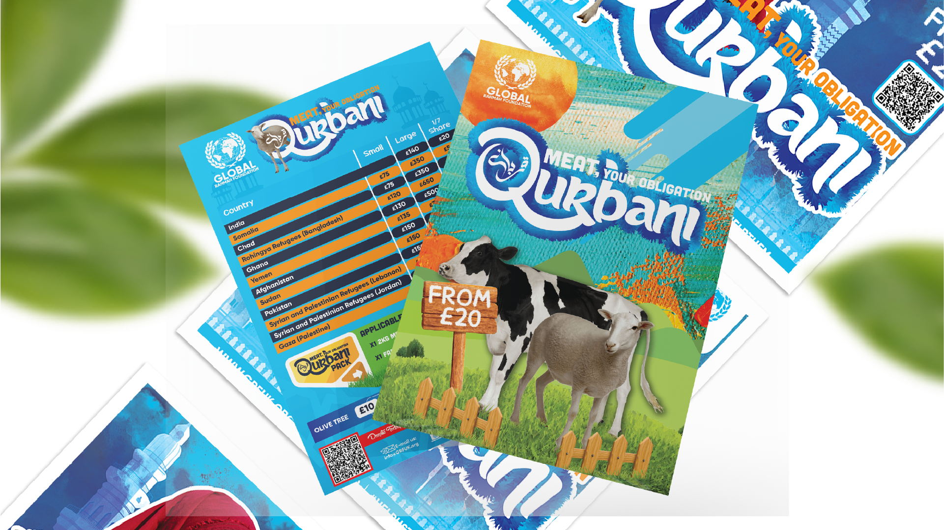 Qurbani leaflet and print design